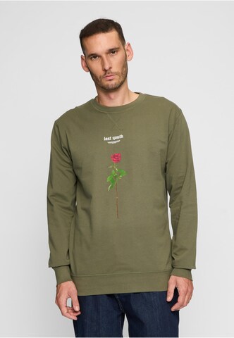 Felpa 'Lost Youth Rose' di MT Men in verde: frontale