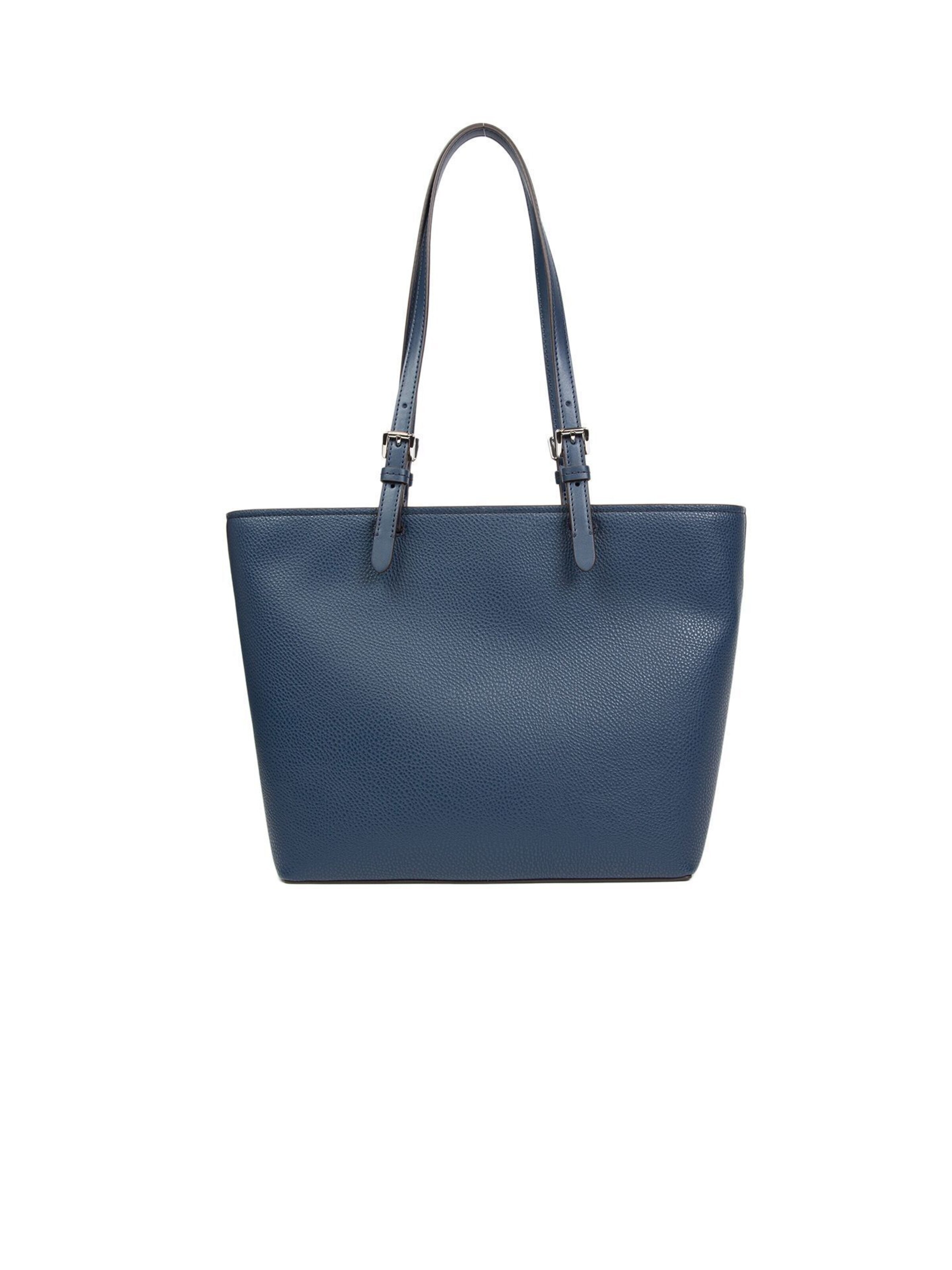 Michael Kors - Bolso de mano 'Jet Set Travel Medium Dbl Pocket Tote Non-Leather Vegan Material' en azul