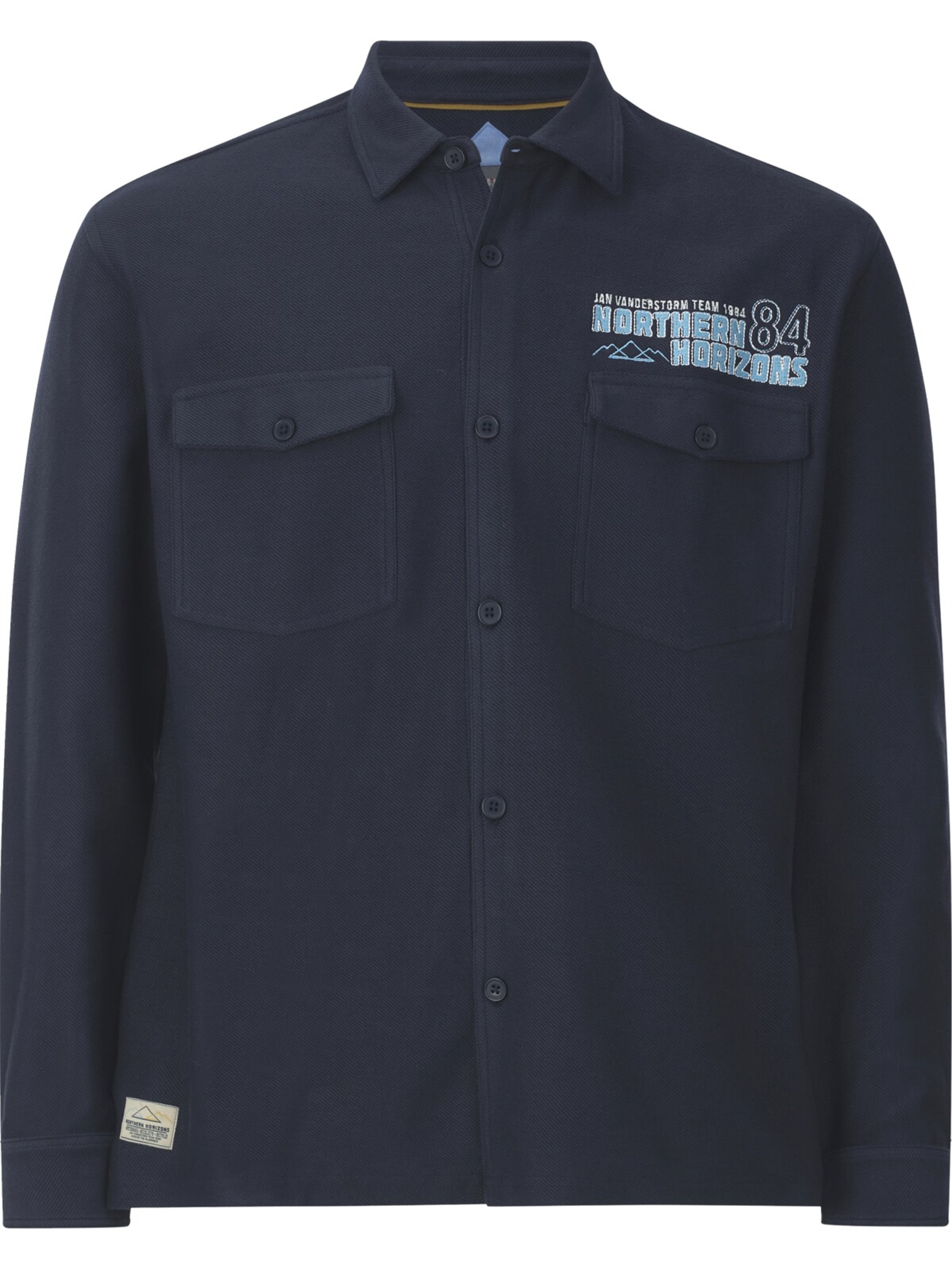 Jan Vanderstorm Comfort Fit Hemd ' Knutgard ' in Blau: Vorderseite