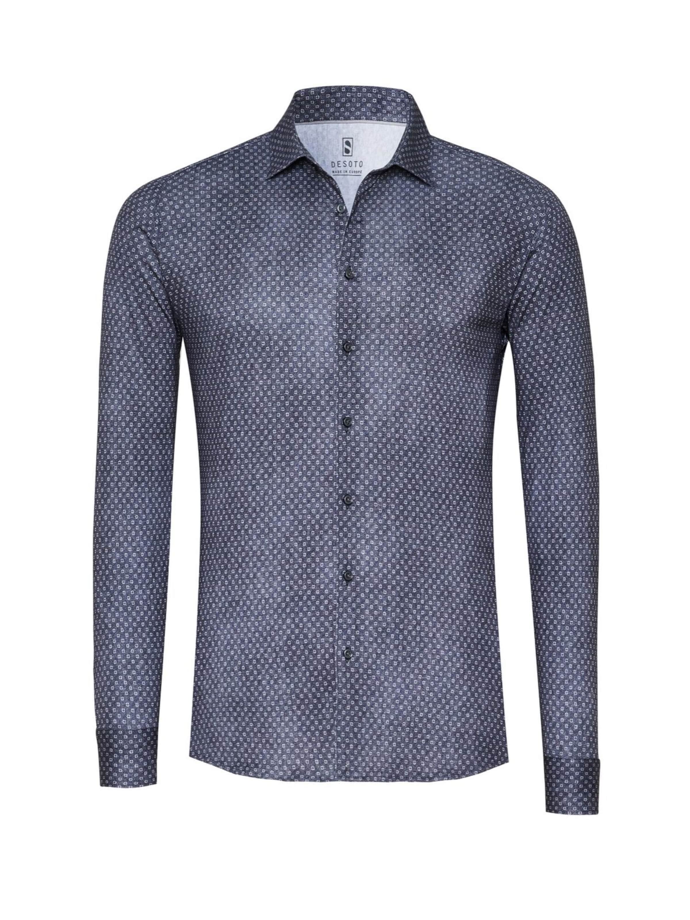 DESOTO Slim Fit Hemd in Blau: Vorderseite