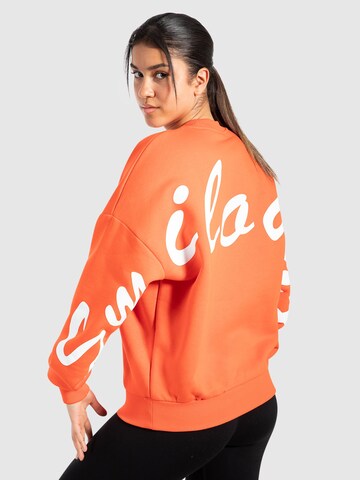 Smilodox Sweatshirt ' Liquid Brail ' in Orange