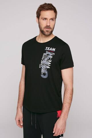 CAMP DAVID Shirt in Black: front