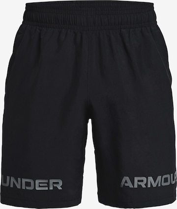 Regular Pantalon de sport UNDER ARMOUR en noir : devant