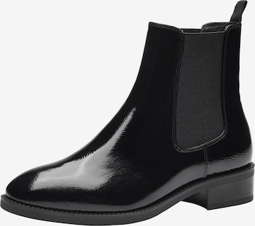 TAMARIS - Botas Chelsea en negro: frente