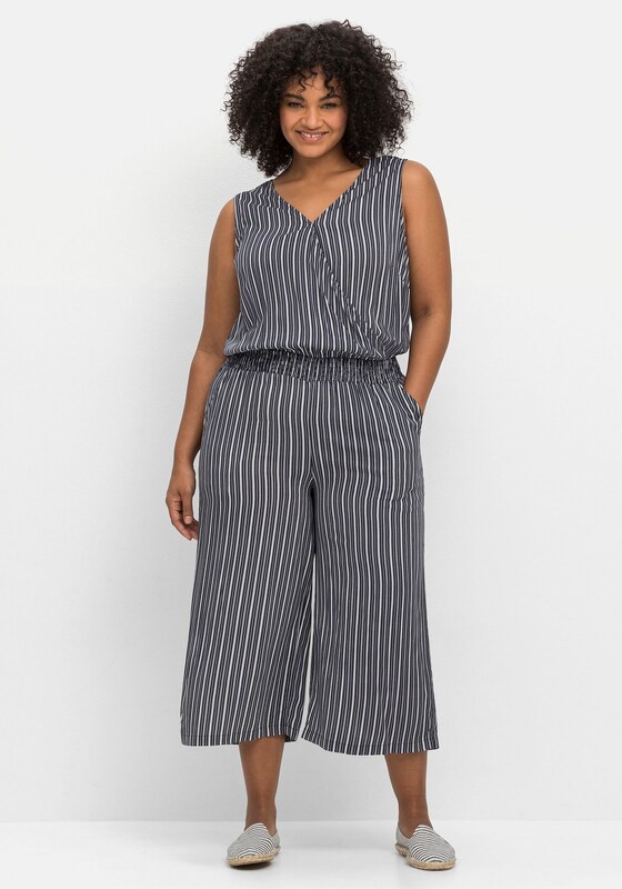SHEEGO Jumpsuit in Marine Blue, Smoke Blue