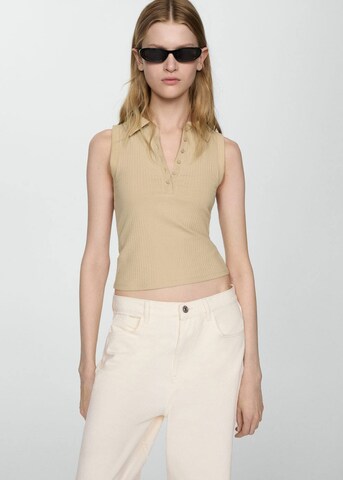 MANGO Loose fit Jeans 'Danielle' in Beige
