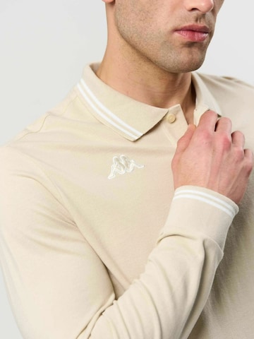 KAPPA Regular fit Button Up Shirt ' KMLogo ' in Beige