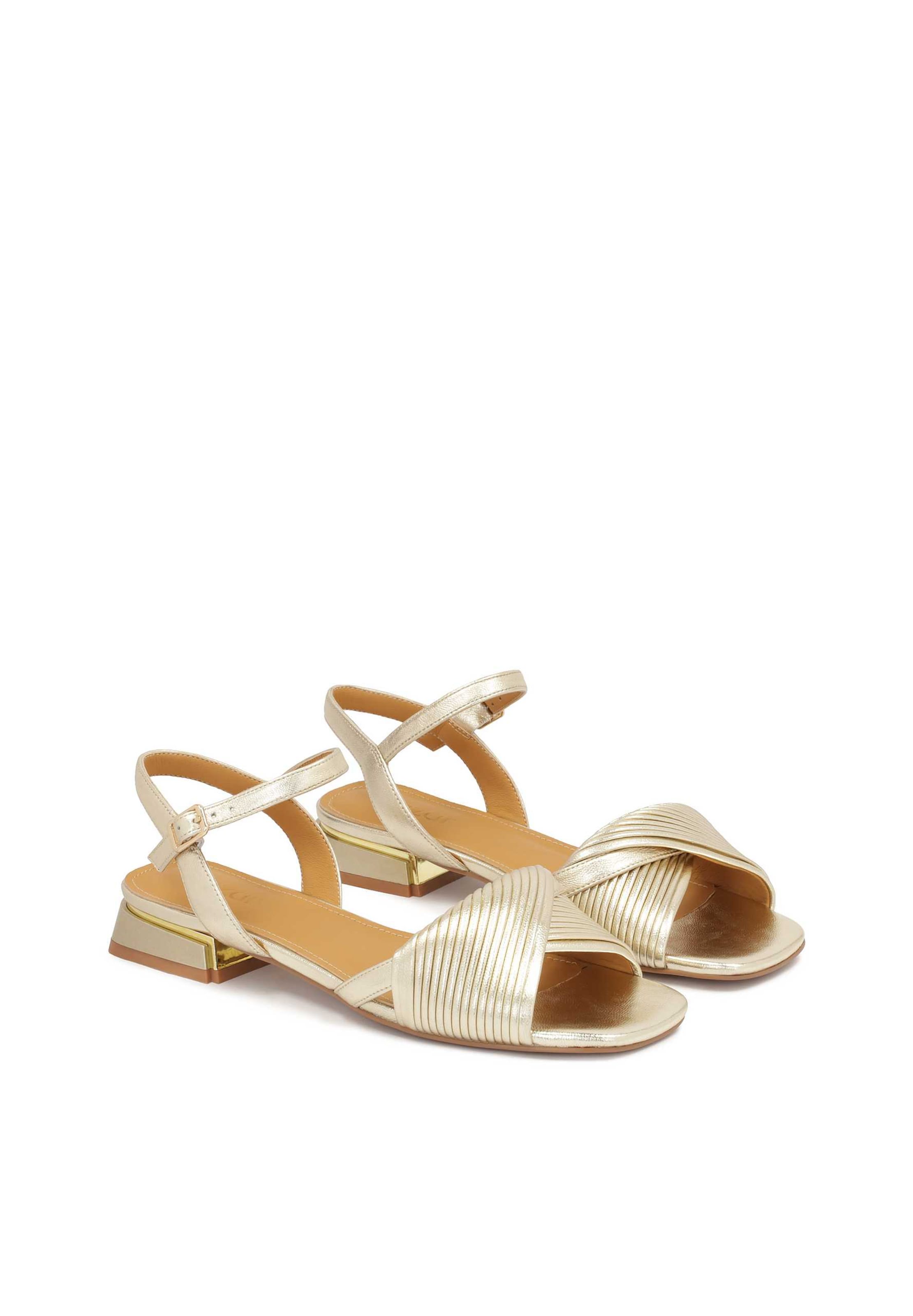 Kazar Strap Sandals in Gold