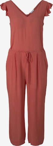 TOM TAILOR Jumpsuit in Red: front