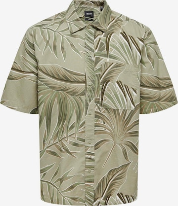 Only & Sons - Ajuste confortable Camisa 'Baxtor' en verde: frente