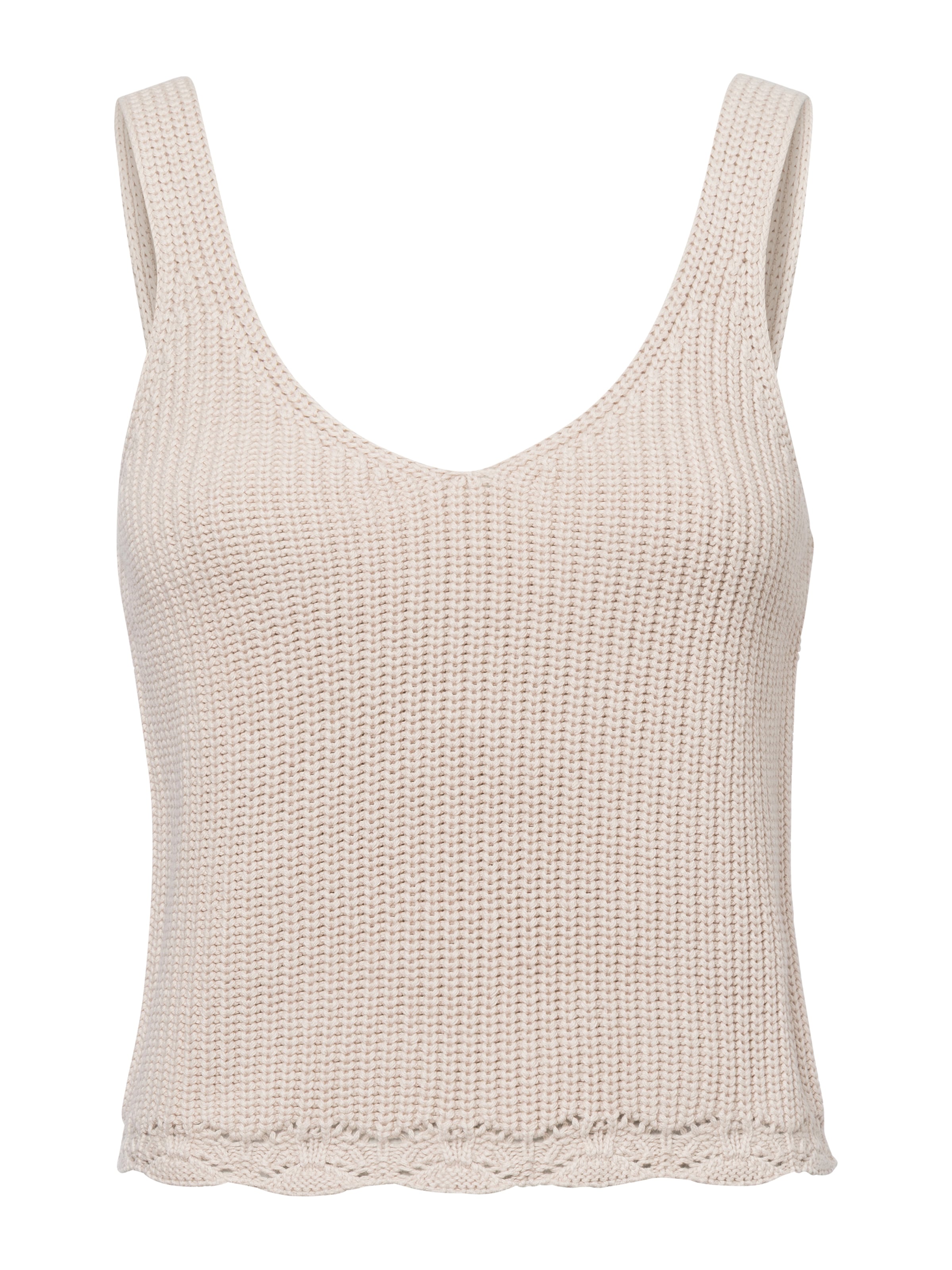 Marie Lund Top in Beige: front