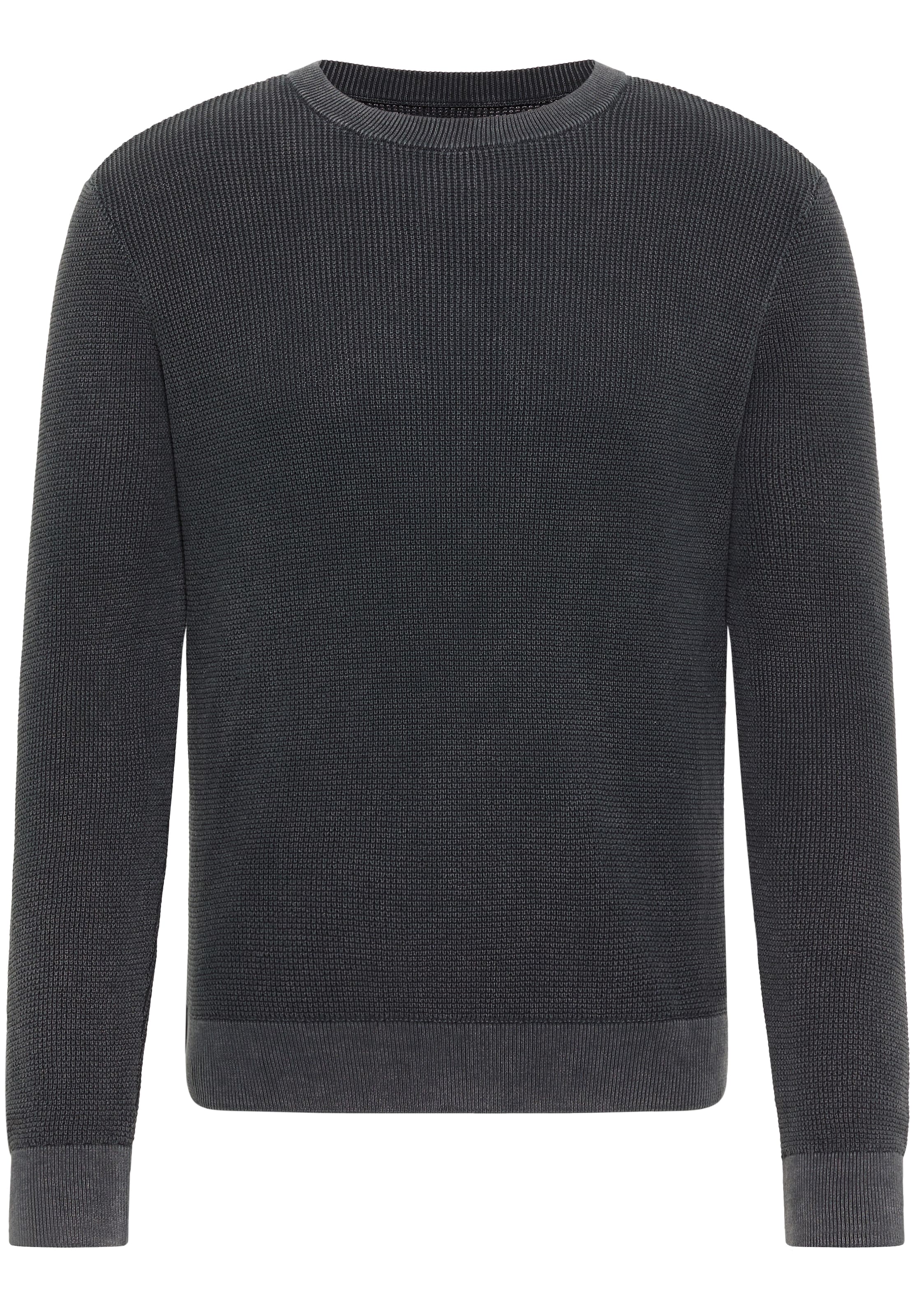 MUSTANG Pulóver 'EDWARD' - fekete: elől