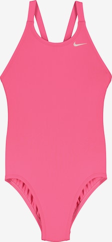 NIKE Athletic Swimwear in Pink: front