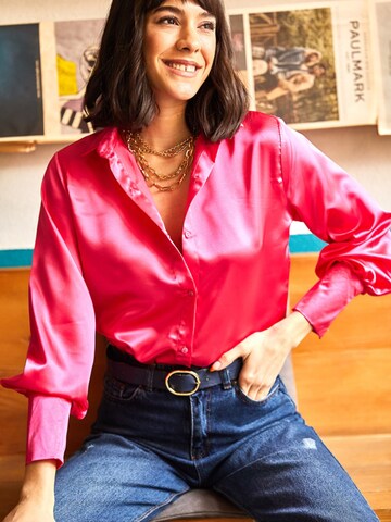 Camicia da donna di olalook in rosa