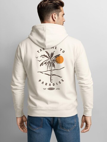 Neverless Sweatshirt 'Take me to Paradise' in Beige