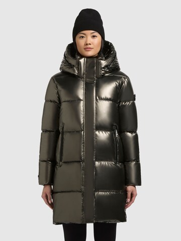 Manteau d’hiver 'HAYA2' khujo en marron : devant