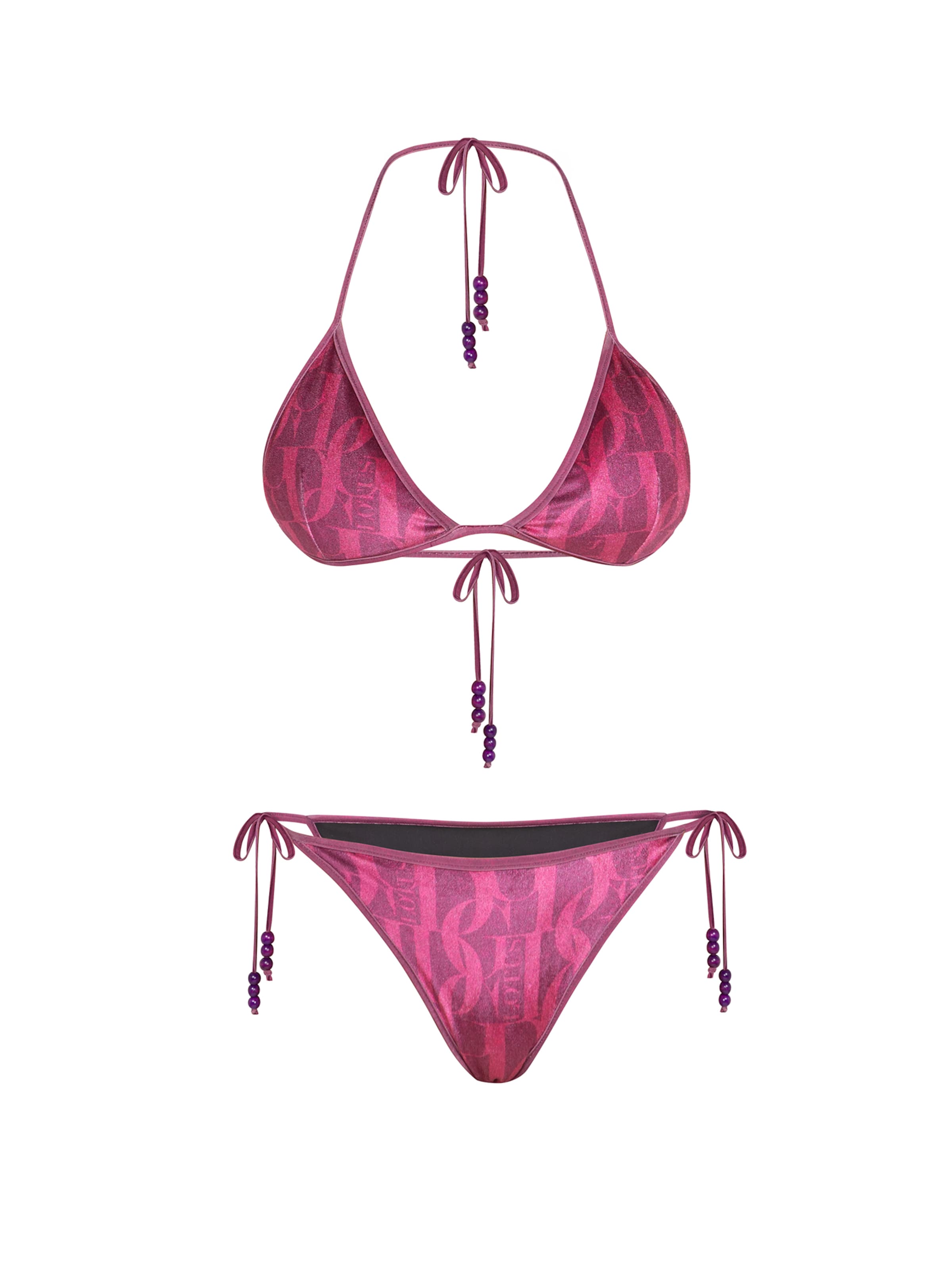 JIORO Bikini Top 'BURGUNDY LOGO' in 70 in Burgundy, Item view
