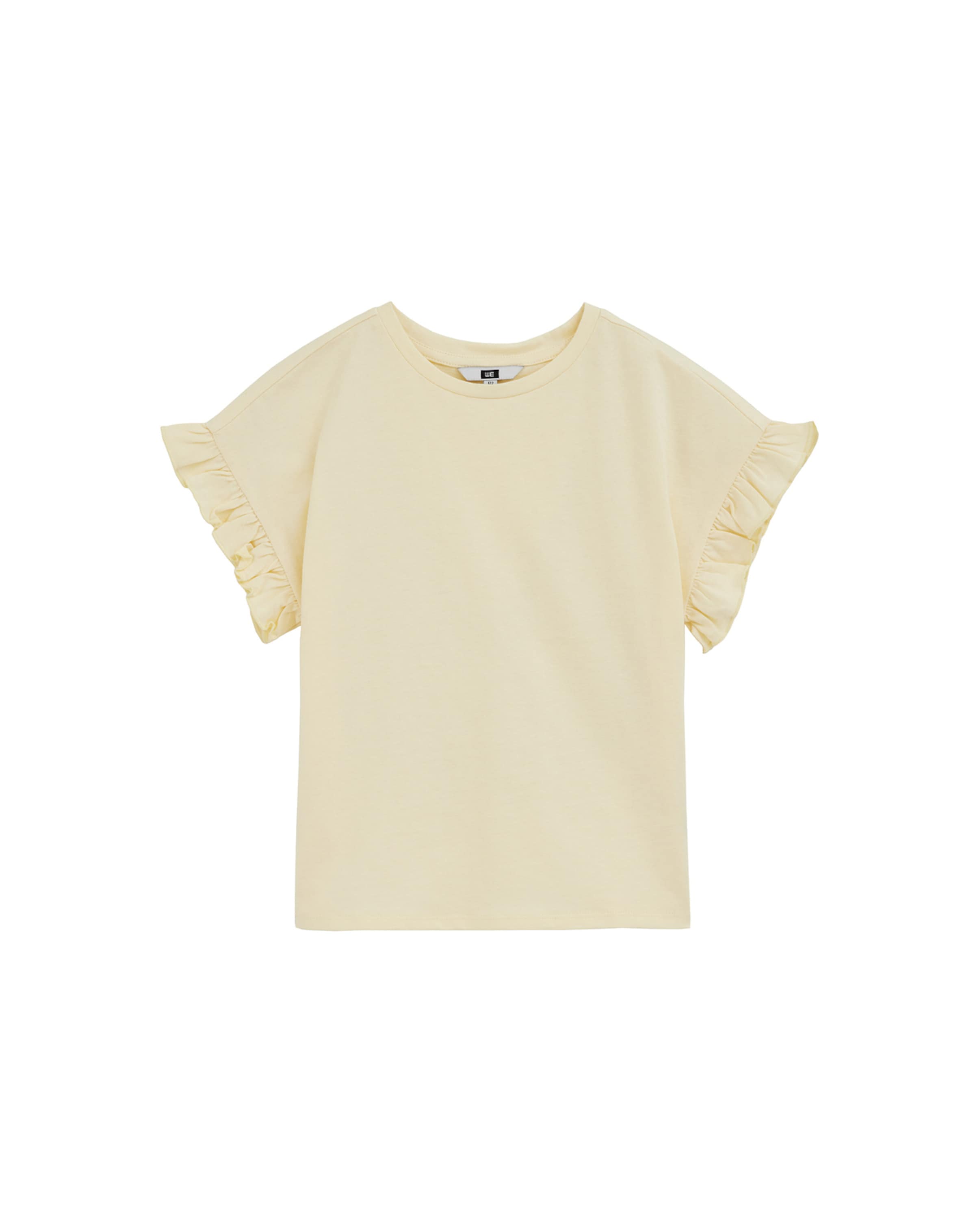 T-Shirt WE Fashion en jaune : devant