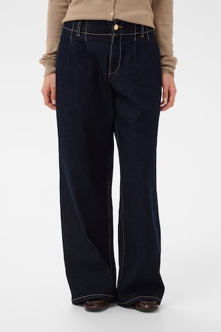 CULTURE Loose fit Pants 'Miran' in Blue: front