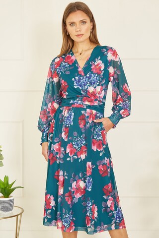 Yumi Dress in Green: front