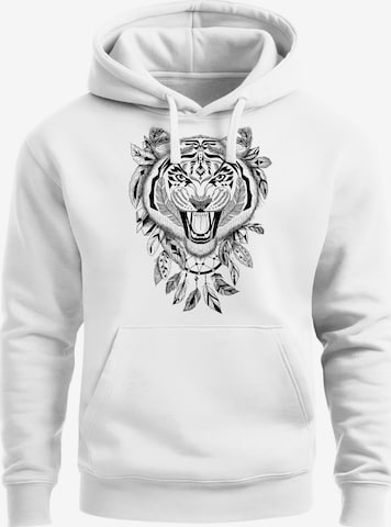 Neverless Sweatshirt 'Tiger' in Weiß: Vorderseite