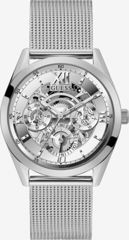 GUESS Analoog horloge 'Tailor' in Zilver: voorkant