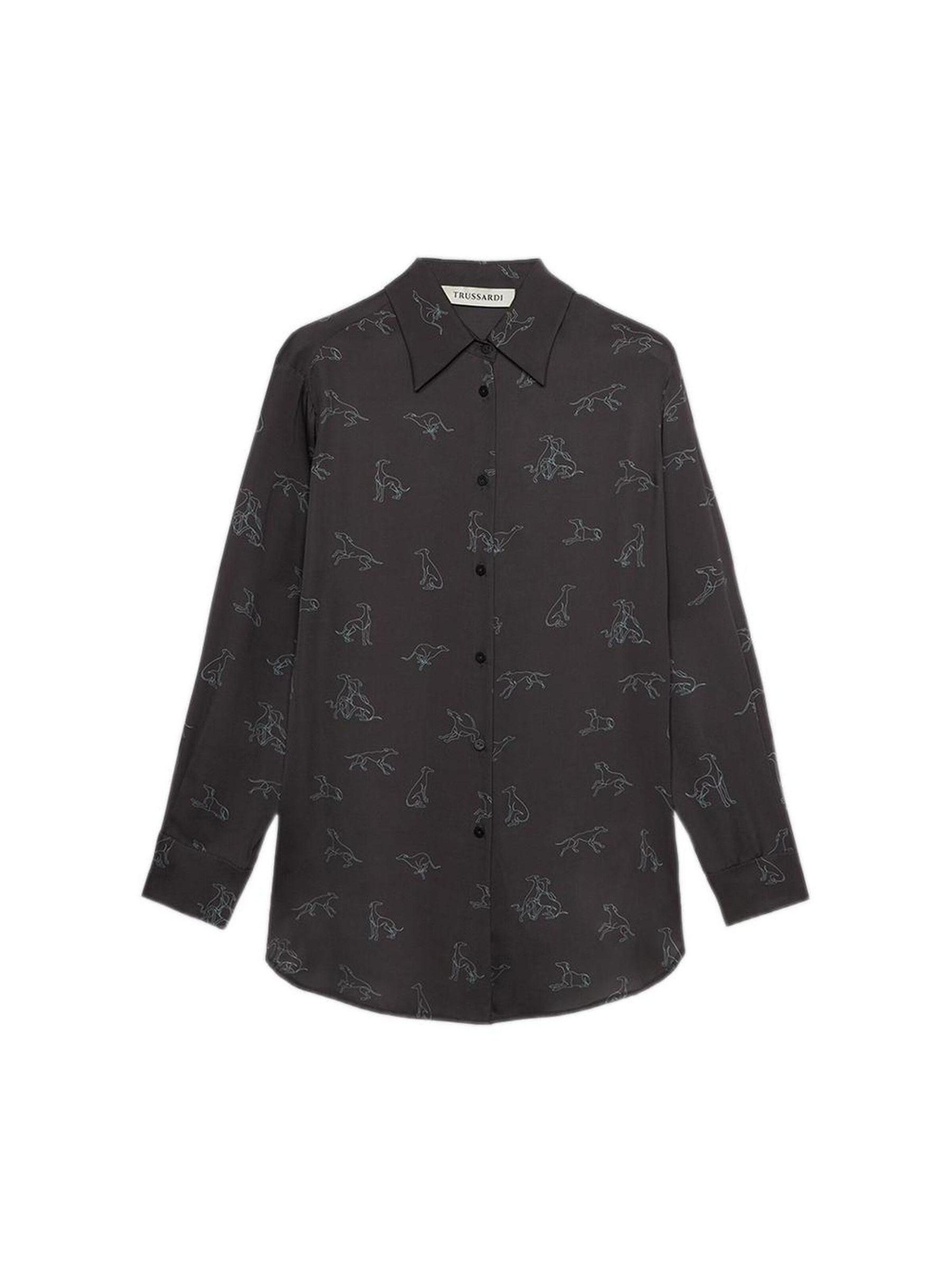 Trussardi - Blusa en negro: frente