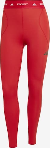 ADIDAS PERFORMANCE Спортивные штаны в Красный: спереди