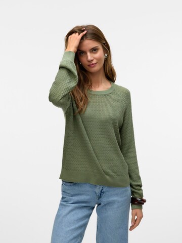 VERO MODA Trui 'NEWLEXSUN' in Groen: voorkant