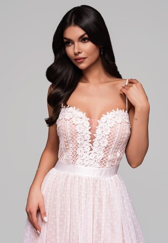 Ombre Avondjurk 'Valentina' in Wit