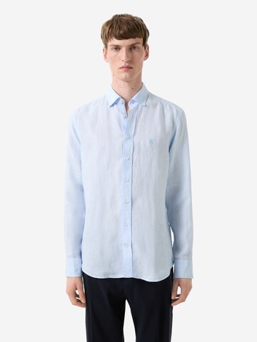 BOGNER Regular fit Button Up Shirt 'Timi' in Blue: front
