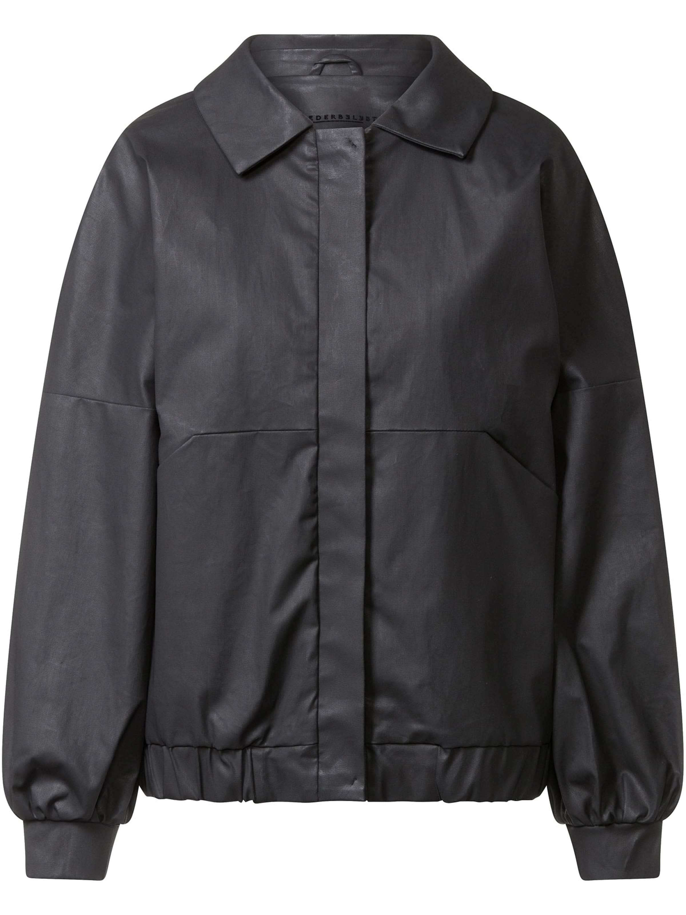 Wiederbelebt Between-Season Jacket 'MILA' in Black: front