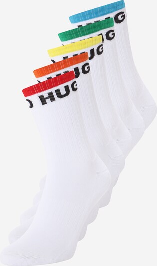 HUGO Socken 'RAINBOW' in gelb / dunkelorange / rot / weiß, Produktansicht