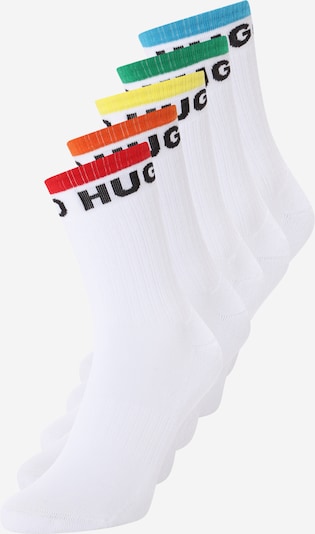 HUGO Socken 'RAINBOW' in gelb / dunkelorange / rot / weiß, Produktansicht