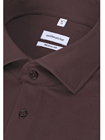 SEIDENSTICKER Slim fit Zakelijk overhemd in Rood