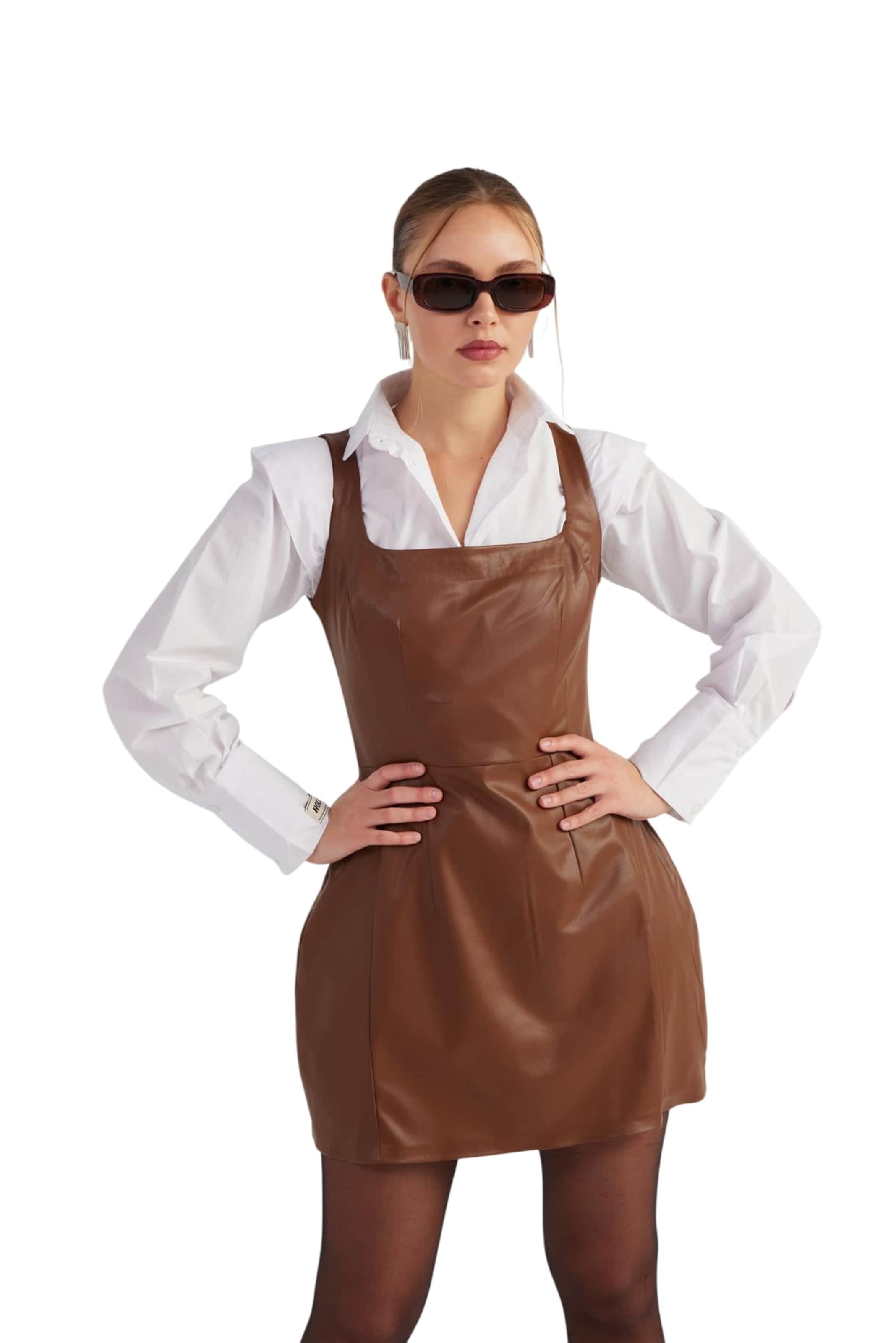 Robe HOLLY LOLLY en marron : devant