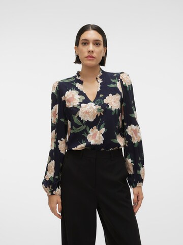 VERO MODA Blouse 'EASY JOY' in Blauw: voorkant