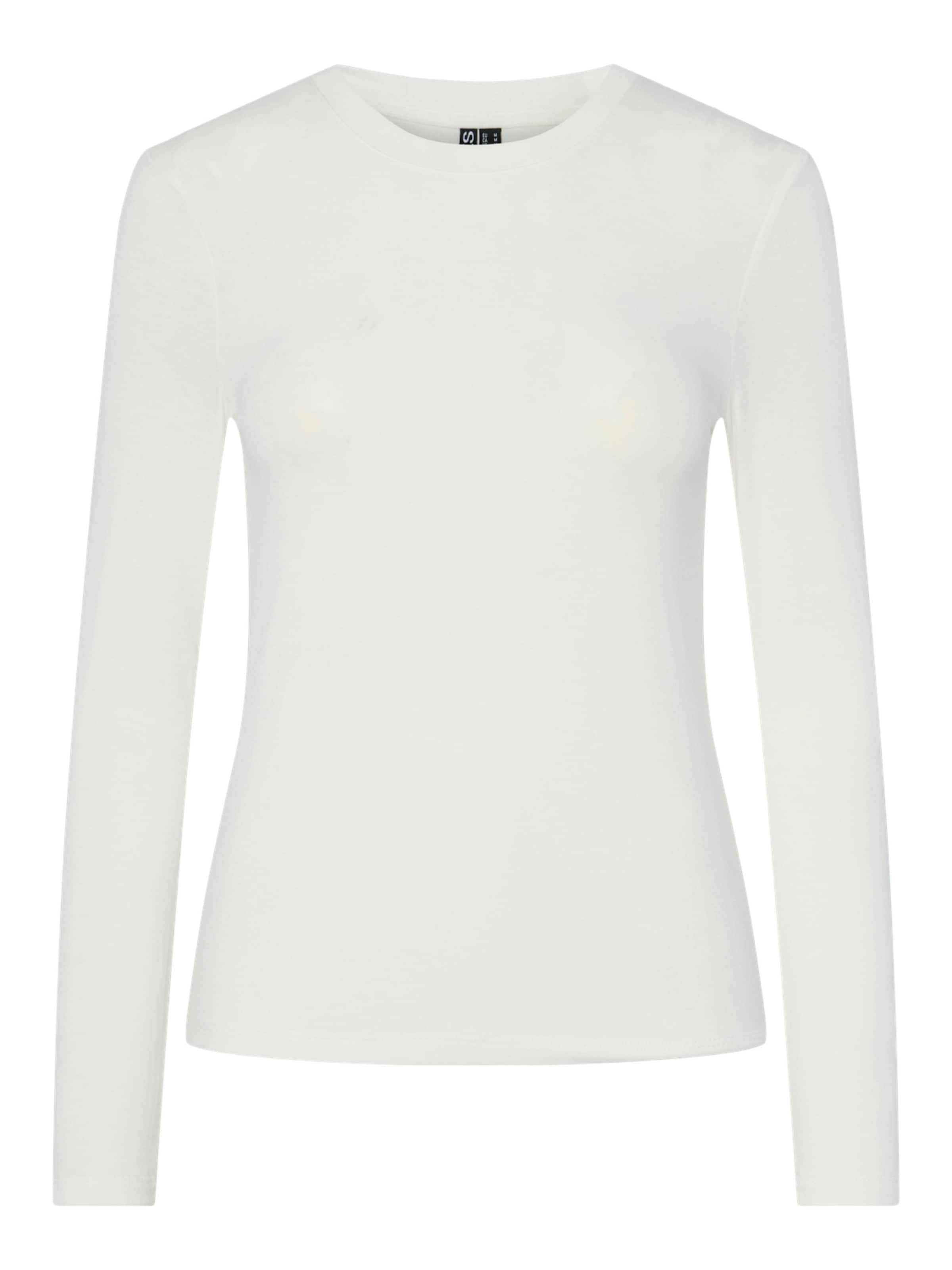balta PIECES Marškinėliai 'PCMARIA': priekis