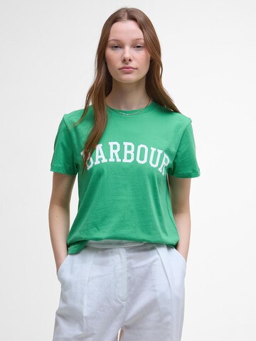 Barbour Футболка 'Bailey' в Зеленый: спереди
