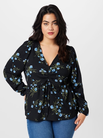 Dorothy Perkins Curve Shirt in Black: front