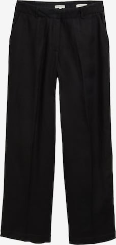 TOM TAILOR Pleated Pants 'Lea' in Black: front