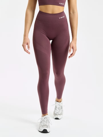 Vimor Skinny Leggings 'Joy Scrunch' in Purple: front