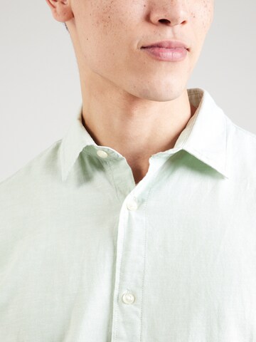 JACK & JONES Slim fit Koszula 'JJEBreeze' w kolorze zielony