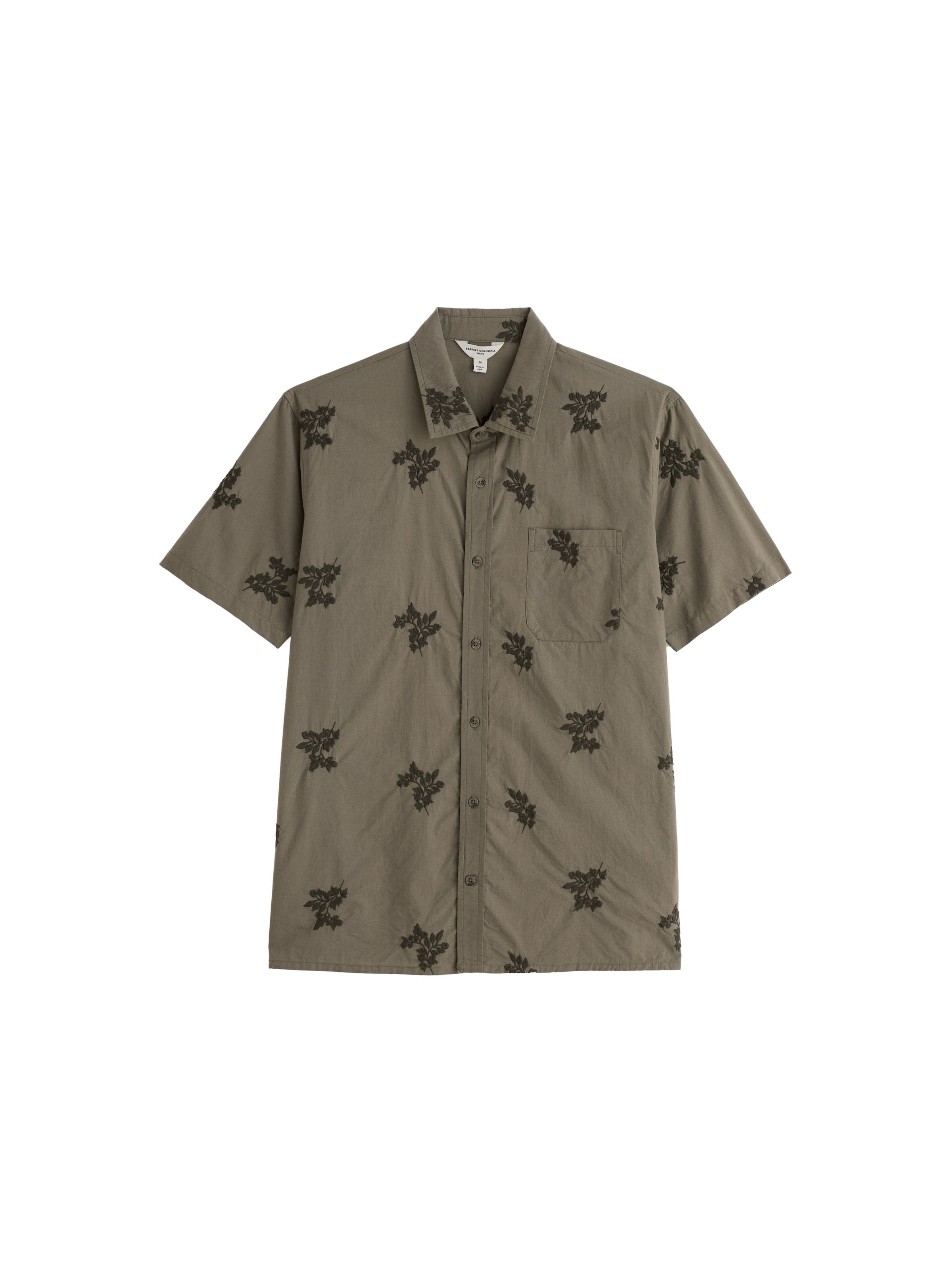 Coupe regular Chemise 'Logan Rock' Seasalt Cornwall en vert : devant