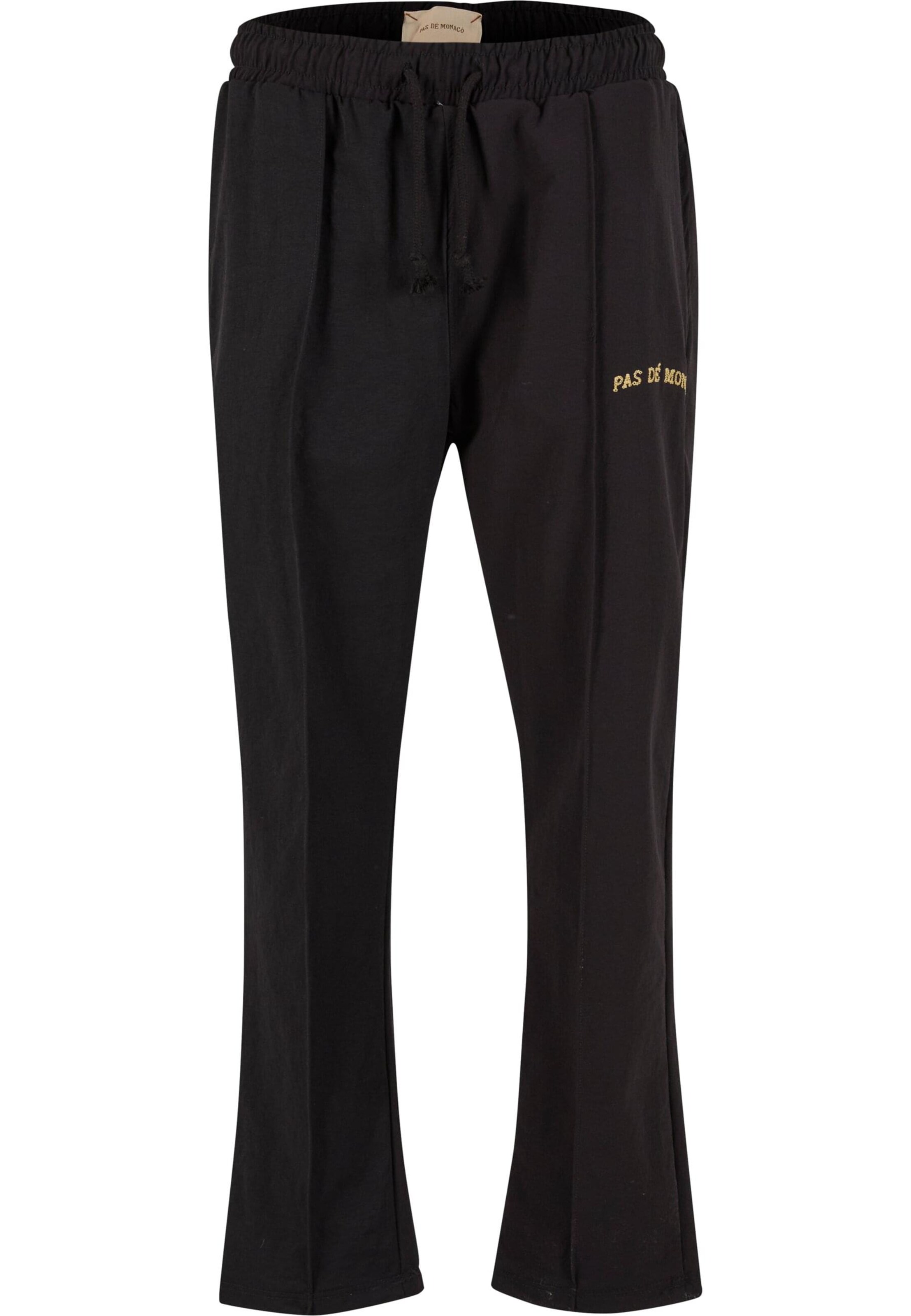 Pantaloni 'Bengaline' di Pas De Monaco in nero: frontale