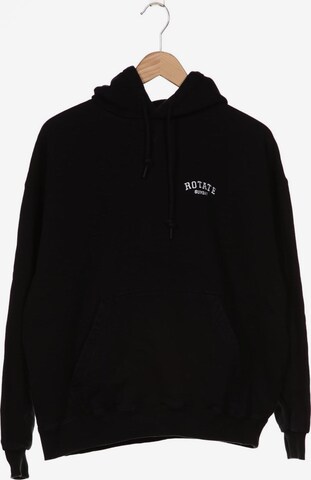 Rotate Birger Christensen Sweatshirt & Zip-Up Hoodie in S in Black: front