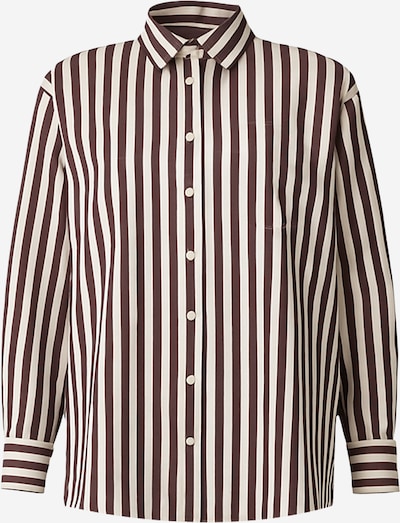 Touche Prive Trachtenshirt in braun / weiß, Produktansicht