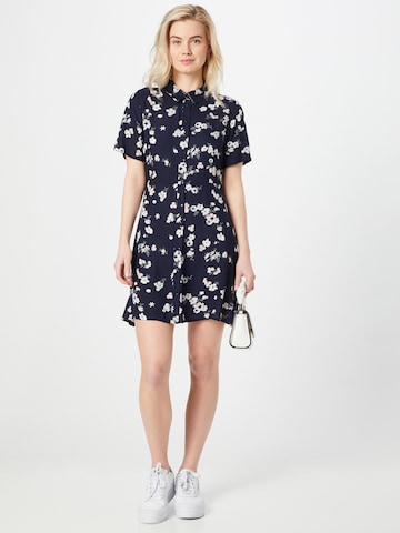 PIECES Shirt Dress 'Mina' in Blue