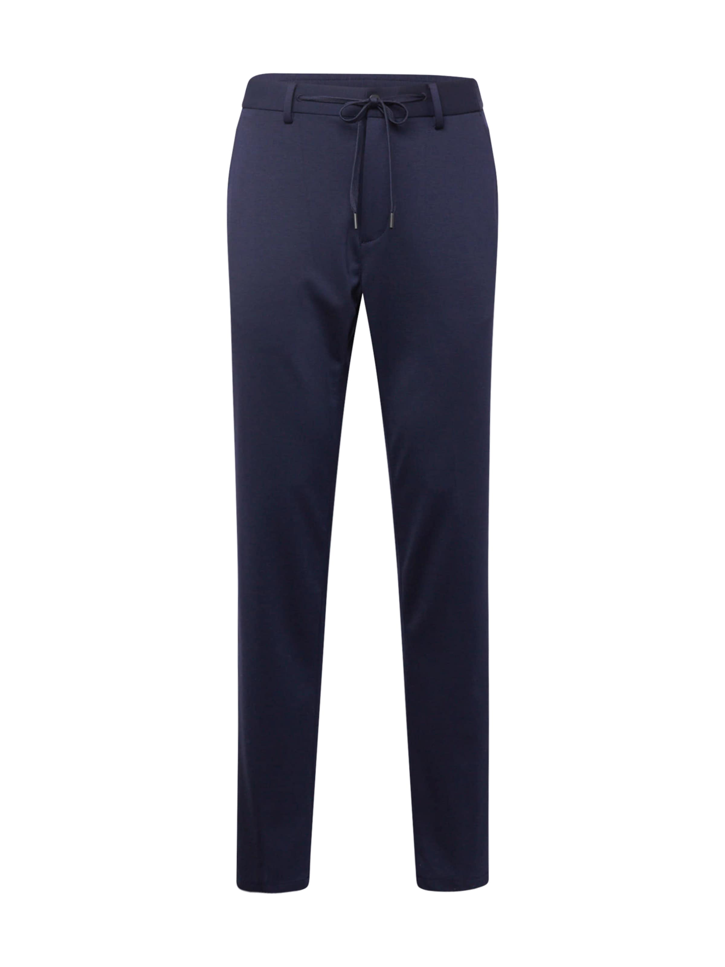 s.Oliver Tapered Trousers in Blue: front