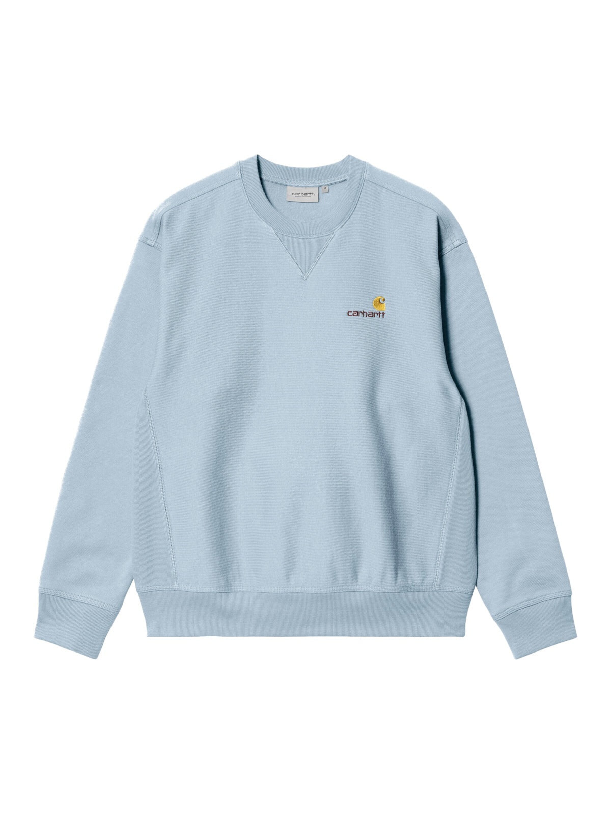Carhartt WIP Pullover 'American Script'‌‌‌‌‌‌‌‌ in Blau: Vorderseite